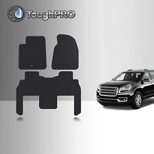 ToughPRO Floor Mats Black For GMC Acadia Bench All Weather Custom Fit 2007-2016
