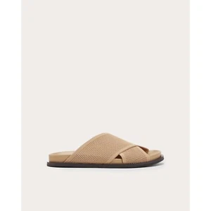 Everlane The ReKnit Form Crossover Sandal Size 10 Caramel - Picture 1 of 7
