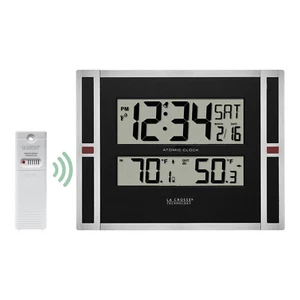 513-149 La Crosse Technology Atomic Digital Wall Clock with TX141V2 - Open Box - Picture 1 of 10