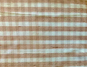 New Silk Gingham Micro-check Fabric Heirloom Seeing Smocking Pink 54 Inch Width - Picture 1 of 1