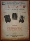 IL NURAGHE - RASSEGNA SARDA DI COLTURA  N° 48 ANNO 1927 XILOGRAFIA REMO BRANCA