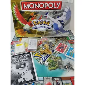 Monopoly Pokemon Johto Edition Board Game Complete 2016 Hasbro - Picture 1 of 11