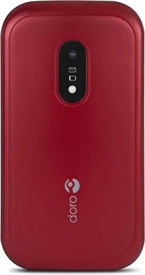 Doro 6820 Großtastentelefon 4G entsperrt (mit Halterung) - rot - Bild 1 von 4
