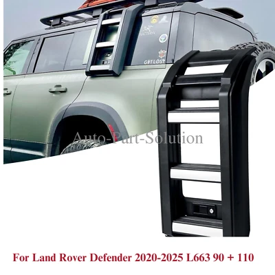 Escalera de acceso portaequipajes lateral para Land Rover Defender 90 o 110 2020-2024 L663 Foto 1 de 4