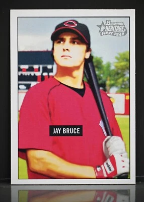 2005 Bowman Heritage #343 Jay Bruce 1951 Bowman Gum Picture Cards First Year - Image 1 of 2