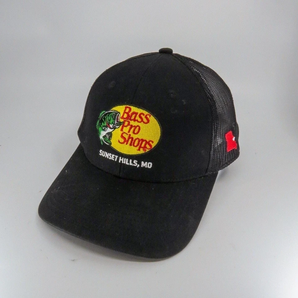 Кепка мужская Bass Pro Shops Sunset Hills один размер черная для рыбалки дальнобойщика - Изображение 1 из 4