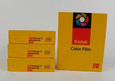 Kodak Vericolor II Professional Film Type L 4108, Sealed, 50 - 4x5, Exp 09/1985 - Image 1 of 4
