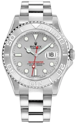 Rolex Yacht-Master 40mm 16622 Silver Dial Stainless Steel Oyster Men's Watch - Image 1 of 3