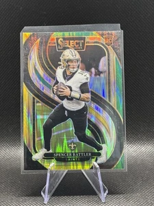 Spencer Rattler 2024 Panini Select Premier Level negro y verde Shock Prizm (RC) - Imagen 1 de 2
