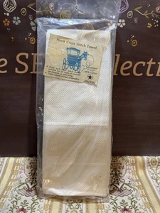 Charles Craft Huck Gourmet Kitchen Towel Blank Crosstitch New in Package White - Picture 1 of 10