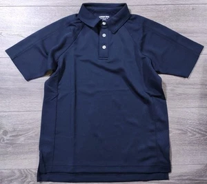 Lands End Shirt Kids Medium 10-12 Blue Performance School Uniform Boys - Picture 1 of 6