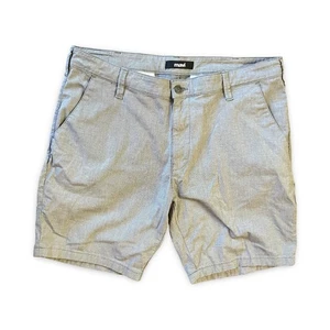 Mavi Shorts Men's Size 38 Gray Chino Golf Casual Flat Front - Picture 1 of 8