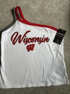 University of Wisconsin Badgers Women's Tank Football College Size Small - Picture 1 of 3