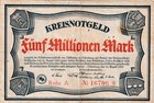 Dillenburg - Kreis - 5 Millionen Mark - Reihe A - KN 5st groß - Keller 1010.e.