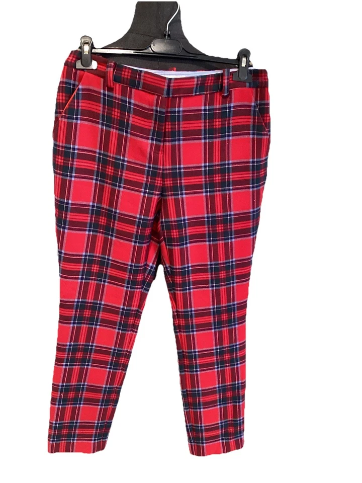 Superbe Et Authentique Pantalon Écossais Rouge Vineyard Vines 40 Tbe - Photo 1/4