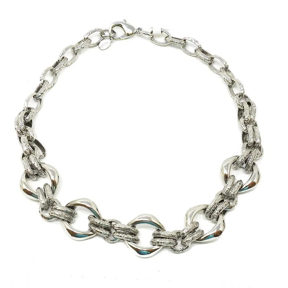 Colar de elos graduados José Maria Barrera em prata - Imagem 1 de 1