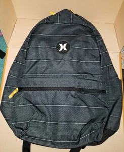 HURLEY RUCKSACK AERIAL ESSENTIAL GESTREIFT SCHWARZ ONE SIZE NEU - Bild 1 von 8