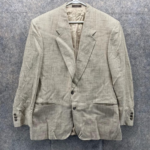 Givenchy Blazer Uomo 42 Adulto cachi 2 Bottoni Lana Tascabile Abito Giacca Outdoor