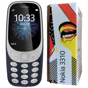 Nokia 3310 2G GSM 2017 (Blue) TA-1008 16MB 2MP Camera, SMS Bluetooth Cell phone - Afbeelding 1 van 6