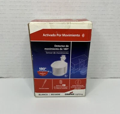Cooper Lighting MS180W Replacement Motion Security Sensor Floodlight, White - Image 1 of 3