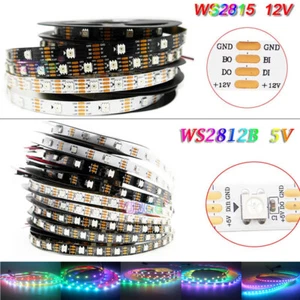 WS2812B LED Streifen Strip 5050 RGB Leiste Licht Adressierbar Individuell 5V 12V - Bild 1 von 22