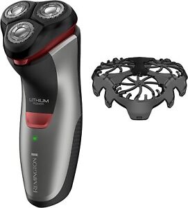 Remington, R4000 Series Electric Rotary Shaver Fully Washable BlackRed...