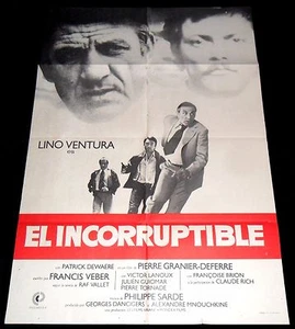 1975 Adieu Poulet ORIGINAL SPAIN 79' POSTER Lino Ventura FRENCH Political NOIR - Imagen 1 de 1