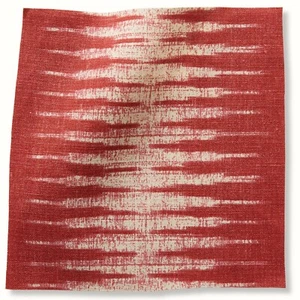 Peter Dunham Ikat Sawtooth Stripe Print Fabric- Ikat Pomegranate 4.2 yd 111KAT04 - Picture 1 of 3