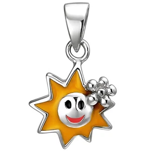 JOBO Kinder Anhänger Sonne 925 Sterling Silber Silberanhänger - Picture 1 of 1