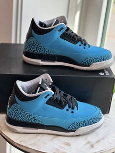 Sneakers Nike Deadstock taglia 5 Jordan 3 retrò blu polvere 2014. raro! - Foto 1 di 12