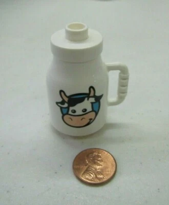 Lego Duplo Botella de Leche de Vaca Bebé Granja Granjero Bloque Impreso Pieza Especial Foto 1 de 3