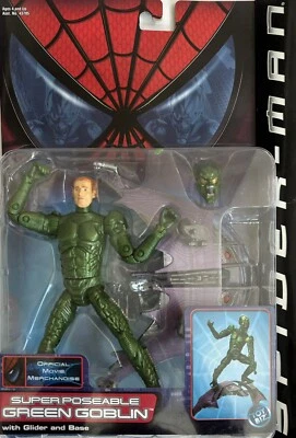 GOBLIN VERDE SUPER POSÁVEL - HOMEM-ARANHA Filme Marvel 2001 ToyBiz Novo na caixa. - Imagem 1 de 3