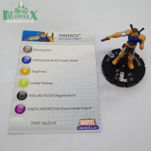 Heroclix Mutations and Monsters set Maverick #010 Common figure w/card! - Picture 1 of 1