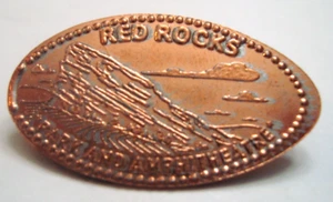 RED ROCKS Morrison, CO - Park & Amphitheatre -- elongated zinc penny - Picture 1 of 1