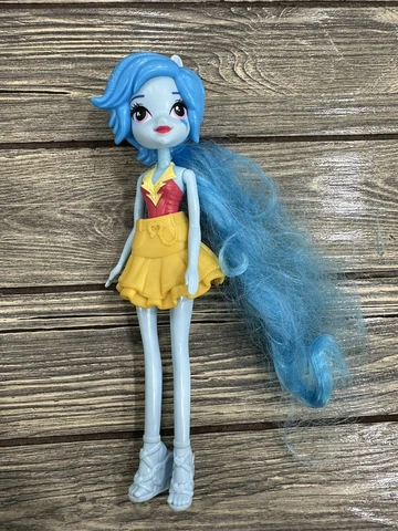 2014 Hasbro My Little Pony Rainbow Dash Equestria Girls 9" Girl Doll Blue Hair Cover
