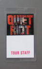 Quiet Riot backstage pass Laminated  TOUR STAFF  !
