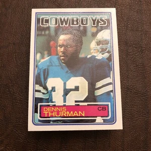 1983 TOPPS DENNIS THURMAN #54 DALLAS COWBOYS FOOTBALL CARD - Picture 1 of 2