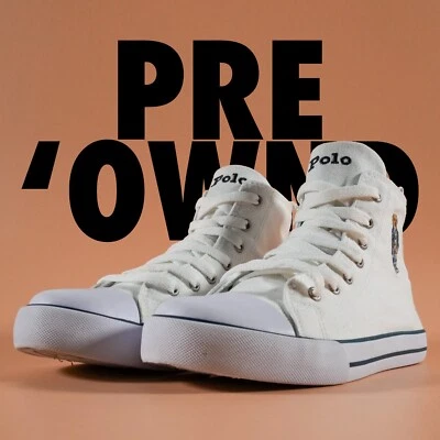 Polo Ralph Lauren Niños Hamptyn Hi II Oso Blanco Junior RF103654 Talla EE. UU. 5 Foto 1 de 4