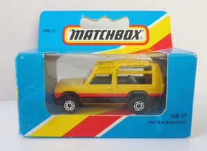 NEW Matchbox MB 37 Talbot Matra Rancho Yellow Boxed 1983 Made in England - Picture 1 of 5