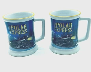 Holiday Polar Express Believe 3D Cups Hot Cocoa Coffee Tea 12 ounces Christmas - Imagen 1 de 6