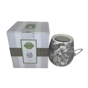 Scentsy Reimagine Electric Wax Warmer With Floral Paisley Design Ceramic - Picture 1 of 7