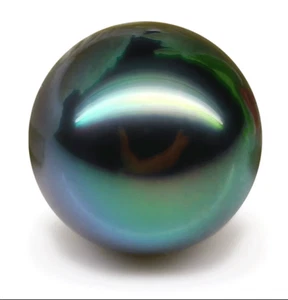 Huge 10-11mm Natural tahitian black peacock pearl undrilled - Picture 1 of 2