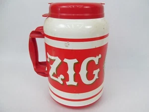 Vtg Zig Zag Rolling Papers Tobacco Cooler Thermos Bottle Cup Whirley Advertising - Picture 1 of 5