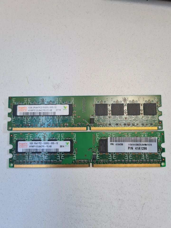 (Pack of 2)Hynix 1GB DDR4 1RX8 Single Ram PC4-2133P HMA451U6AFR8N Memory - Image 1 of 1