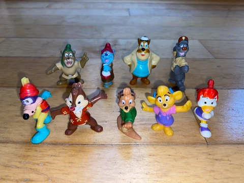Disney Afternoon Kellogg's PVC Mini Figures Gummi Bears Darkwing Duck TaleSpin Cover