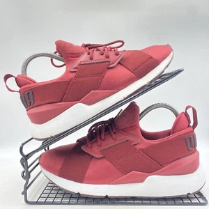 Scarpe da ginnastica Puma Muse rosso raso taglia UK 5 donna palestra corsa yoga 368427-01 - Foto 1 di 8