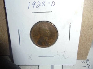 1928 D Lincoln coin common - Picture 1 of 2