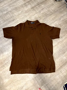 Men’s Polo Ralph Lauren Golf Shirt 100% Cotton Color: Brown Size Men’s XXL - Picture 1 of 4