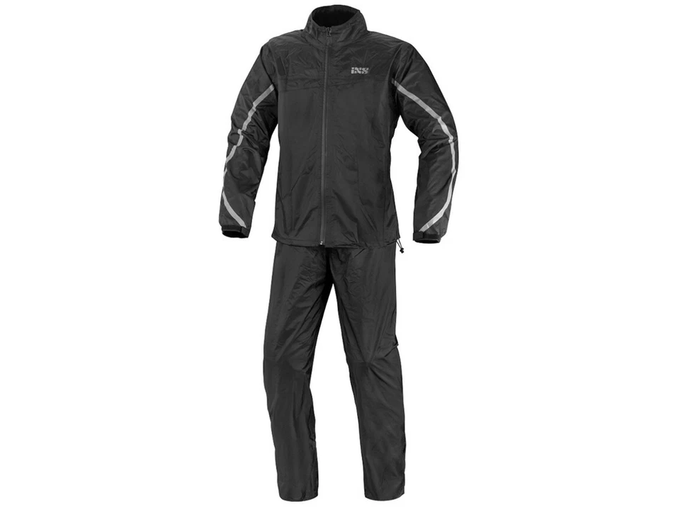 iXS Regenkombi Calais | Schwarz | 2 Teiler Regenoverall aus Polyamid - Bild 1 von 1