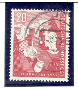 ALEMANIA 1952 Programa Juvenil FU (20pf + 3pf) CV $18,00 - Imagen 1 de 1